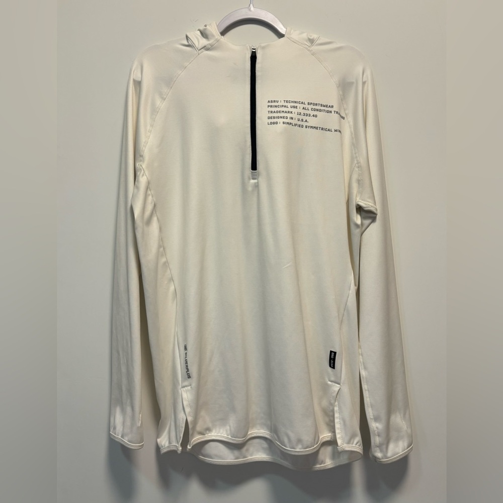 ASRV Aesthetic Revolution DSG-0150 White Mens Medium Hoodie Long Sleeve